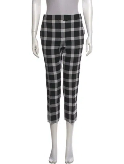 Pre-owned Christopher Kane Plaid Print Straight Leg Pants In Multi