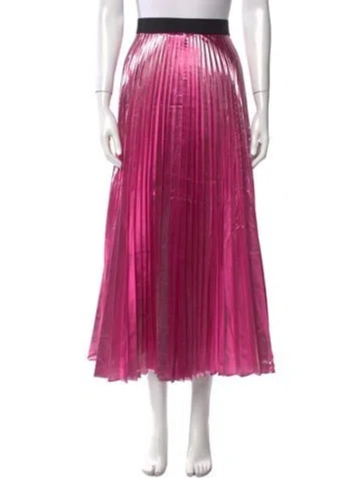 Pre-owned Christopher Kane Pleated Accents Midi Length Skirt In Pink