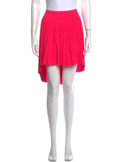 Pre-owned Christopher Kane Pleated Accents Mini Skirt In Pink