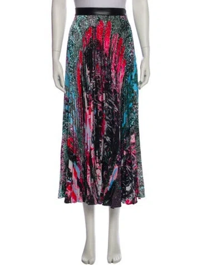 Pre-owned Christopher Kane Printed Long Skirt In Pink