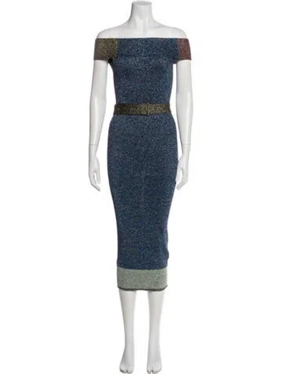 Pre-owned Christopher Kane Printed Midi Length Dress