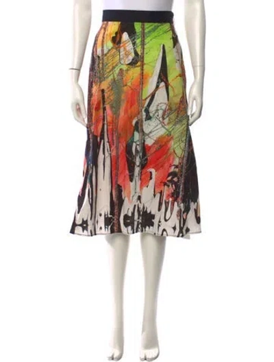 Pre-owned Christopher Kane Printed Midi Length Skirt In Multi
