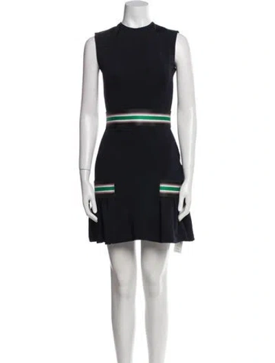 Pre-owned Christopher Kane Printed Mini Dress In Blue