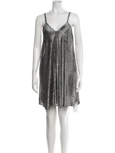 Pre-owned Christopher Kane Printed Mini Dress In White