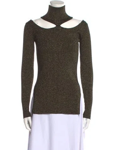 Pre-owned Christopher Kane Printed Turtleneck Top