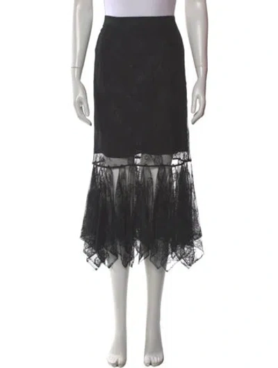 Pre-owned Christopher Kane Ruffle Embellishment Midi Length Skirt W/ Tags
