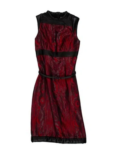 Pre-owned Christopher Kane Silk Knee-length Dress In Red
