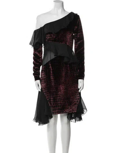 Pre-owned Christopher Kane Silk Knee-length Dress W/ Tags In Multi