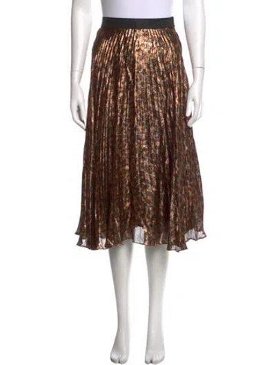 Pre-owned Christopher Kane Silk Midi Length Skirt