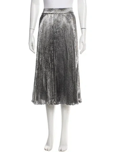 Pre-owned Christopher Kane Silk Midi Length Skirt In White