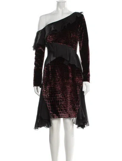 Pre-owned Christopher Kane Silk Mini Dress In Black