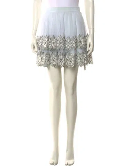 Pre-owned Christopher Kane Silk Mini Skirt In Neutral