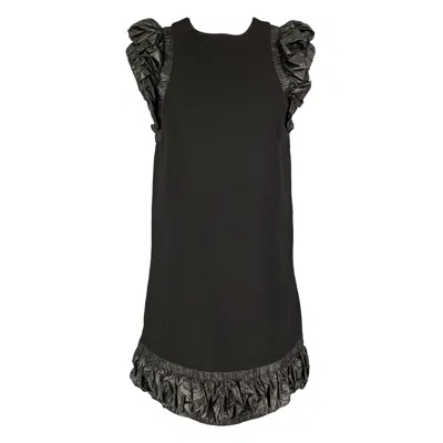 Pre-owned Christopher Kane Size 4 Black Polyester Mixed Fabrics Sleeveless Dress
