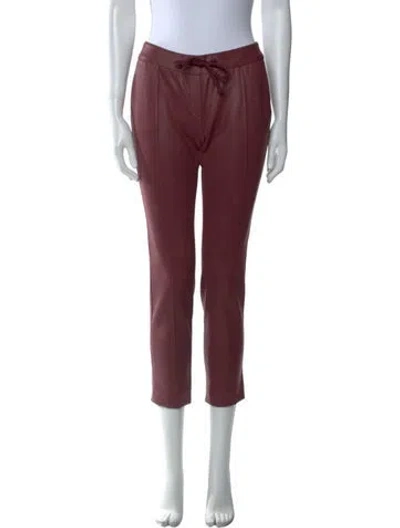 Pre-owned Christopher Kane Straight Leg Pants In Burgundy