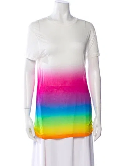 Pre-owned Christopher Kane Tie-dye Print Crew Neck Tunic