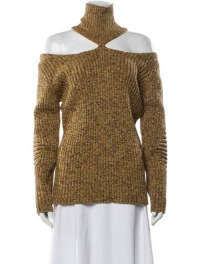 Pre-owned Christopher Kane Virgin Wool Colorblock Pattern Sweater In Multi