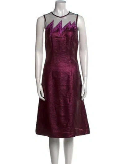 Pre-owned Christopher Kane Virgin Wool Midi Length Dress