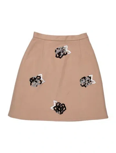 Pre-owned Christopher Kane Virgin Wool Mini Skirt In Pink
