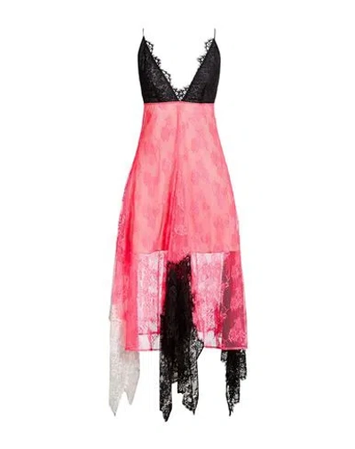 Christopher Kane Woman Maxi Dress Fuchsia Size 6 Polyester, Polyamide, Viscose, Cotton In Pink