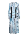 Christopher Kane Woman Midi Dress Blue Size 10 Polyester, Viscose, Elastane In Blue