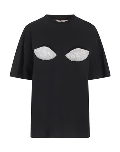 Christopher Kane Woman T-shirt Black Size M Organic Cotton