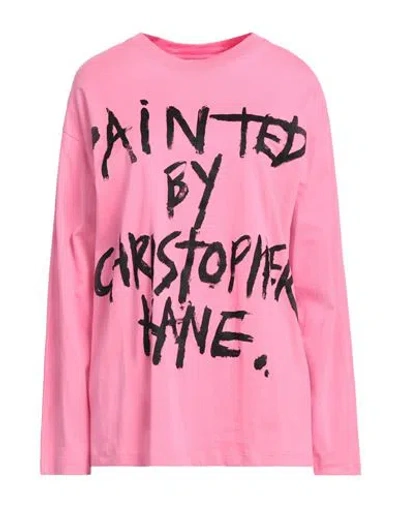 Christopher Kane Woman T-shirt Pink Size L Organic Cotton