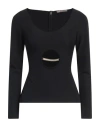 Christopher Kane Woman Top Navy Blue Size 6 Polyester In Navy Blue