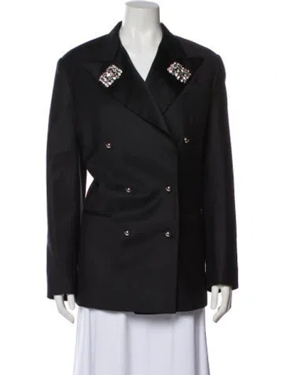 Pre-owned Christopher Kane Wool Blazer In Black