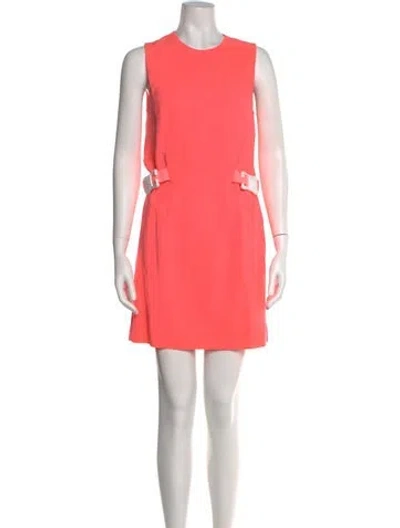 Pre-owned Christopher Kane Wool Mini Dress W/ Tags In Pink