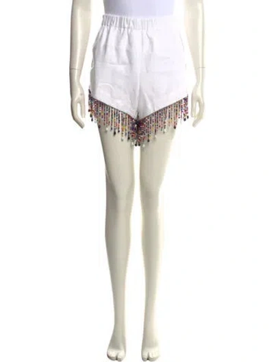 Pre-owned Christopher Kane Wool Mini Shorts In Neutral