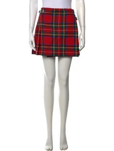 Pre-owned Christopher Kane Wool Mini Skirt In Green