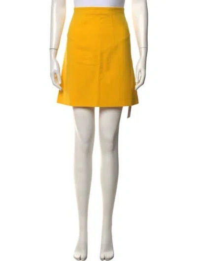 Pre-owned Christopher Kane Wool Mini Skirt In White