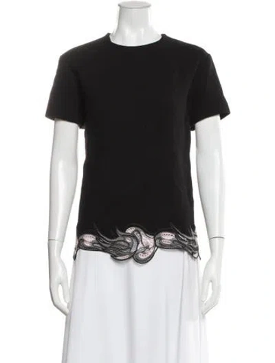 Pre-owned Christopher Kane Wool Patterned Top In Gray