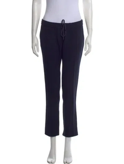 Pre-owned Christopher Kane Wool Straight Leg Pants In Blue