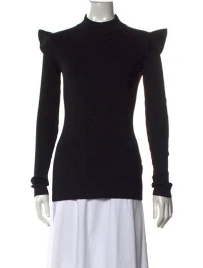 Pre-owned Christopher Kane Wool Turtleneck Sweater In Black
