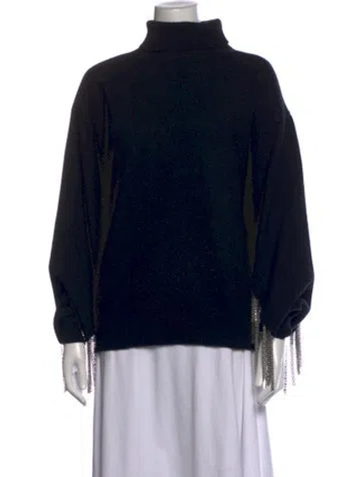 Pre-owned Christopher Kane Wool Turtleneck Sweatshirt In Black