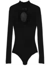 Christopher Kane X Self Portrait Bodysuit With Cut-out Detail In Black