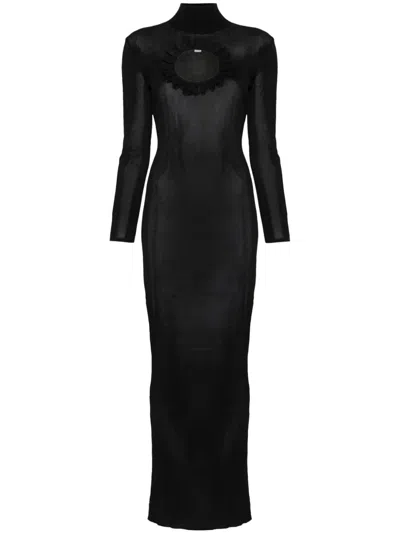 Christopher Kane X Self Portrait Knitted Maxi Dress With Cut-out Details