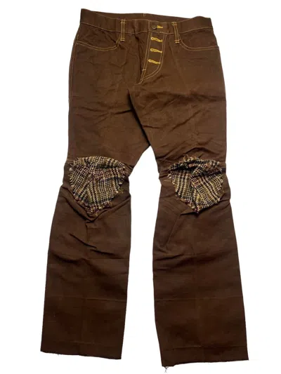 Pre-owned Christopher Nemeth 2000s  Wool Knitted Heavyweight Canvas In Brown