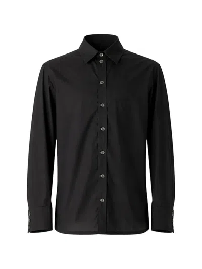 Christopher Nemeth Typewriter Buttoned-up Cotton Shirt In Black