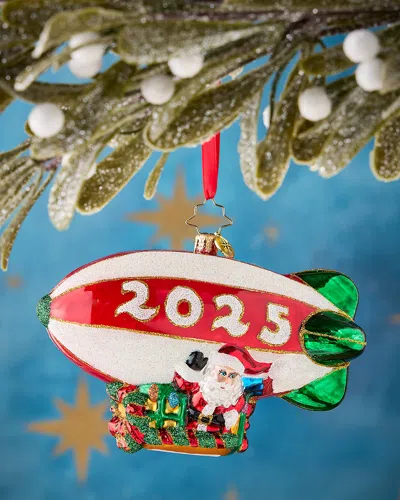 Christopher Radko 2025 Flying Over The Years Christmas Ornament In Multi