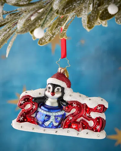 Christopher Radko 2025 Frosty Flipper Countdown Christmas Ornament In Multi