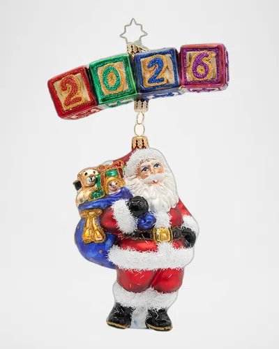 Christopher Radko 2026: Season Of Smiles Christmas Ornament In Multi
