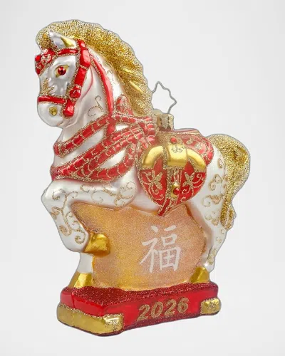 Christopher Radko 2026 Year Of The Christmas Ornament In Gold