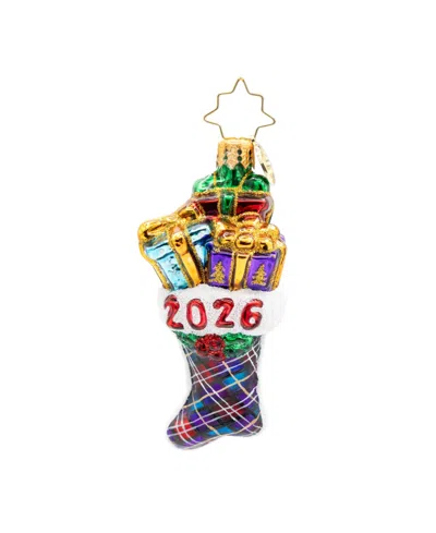 Christopher Radko 3" 2026 Stacked Holiday Joy Gem Ornament In Multi