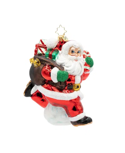Christopher Radko 5.5" Hustlin' Through The Holidays Ornament In Multi