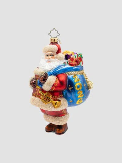 Christopher Radko A Bag Full Of Memories 2026 Glass Santa Ornament In Multi