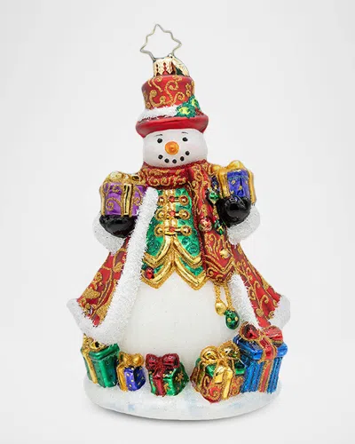 Christopher Radko A Snowman For All Seasons Christmas Ornament In Multi