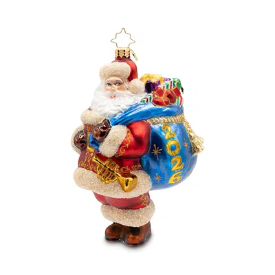 Christopher Radko Bag Full Of Memories 2026 Santa Glass Ornament In Multi