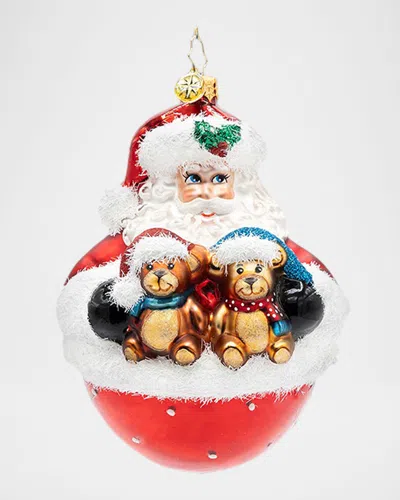 Christopher Radko Bearing Holiday Cheer Christmas Ornament In Multi